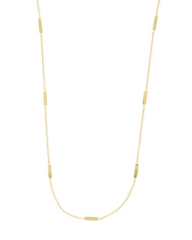 9CT Y/G BAR NKLT 1.25mm/45cm