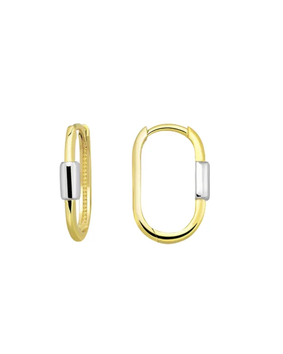 9CT T/T HUGGIES BAR 2mm/15mm