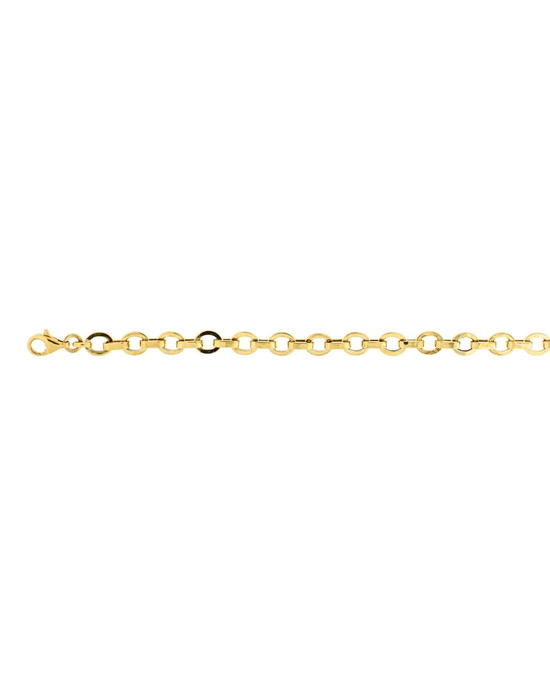 9CT Y/G HOLLOW OVAL NKLT