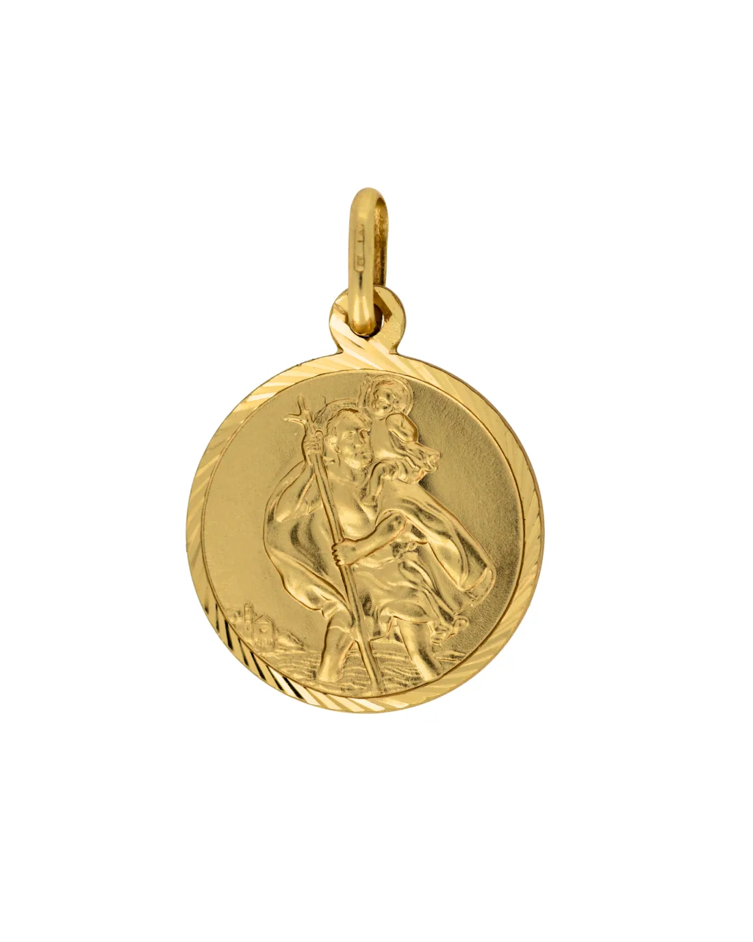 9CT Y/G D/C ST CHRISTOPHER 16m