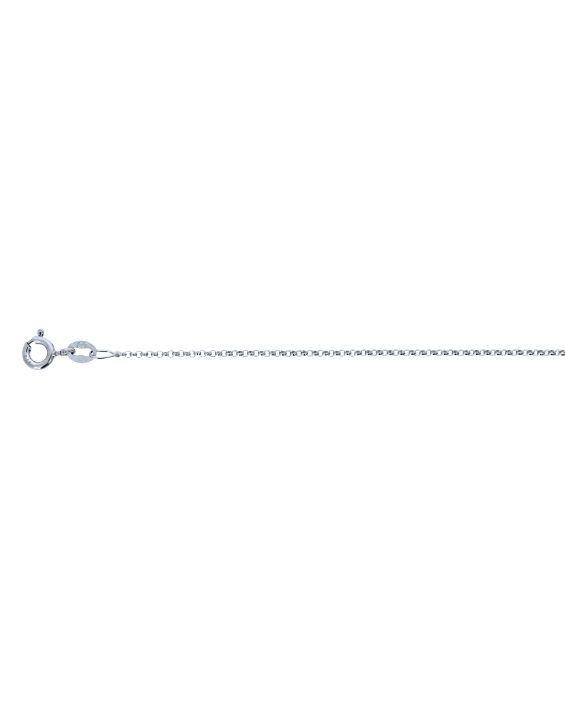9CT W/G BELCHER 1.00mm/50cm