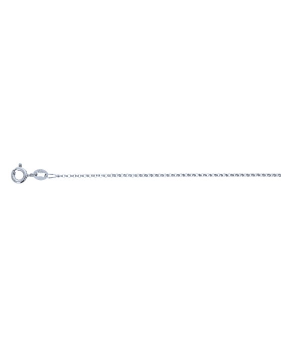 9CT W/G BELCHER 1.00mm/50cm