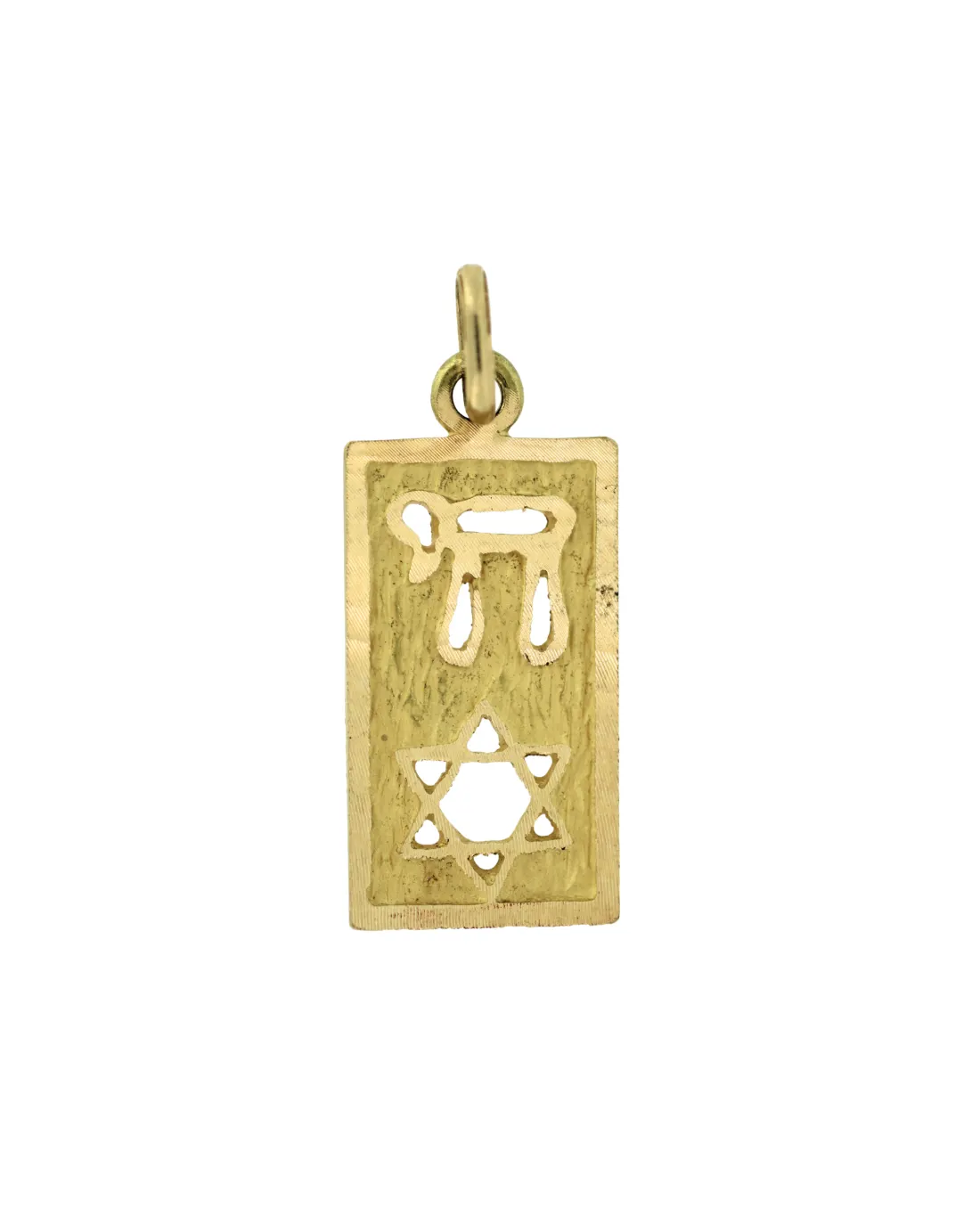 18CT Y/G STAR OF DAVID & CHAI