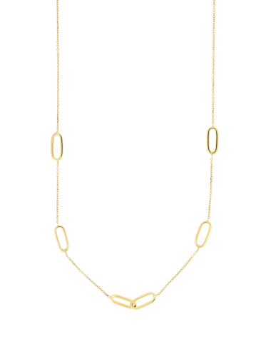 9CT Y/G FANCY PAPERCLIP 42-45c