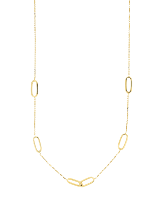 9CT Y/G FANCY PAPERCLIP 42-45c