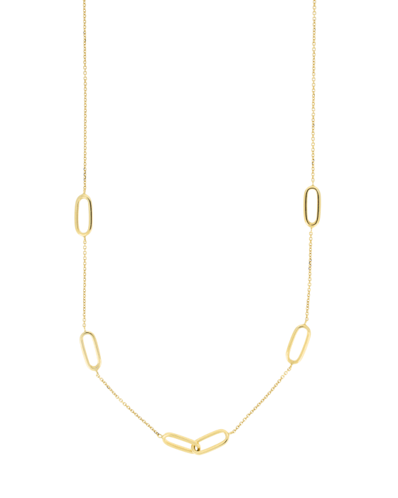 9CT Y/G FANCY PAPERCLIP 42-45c