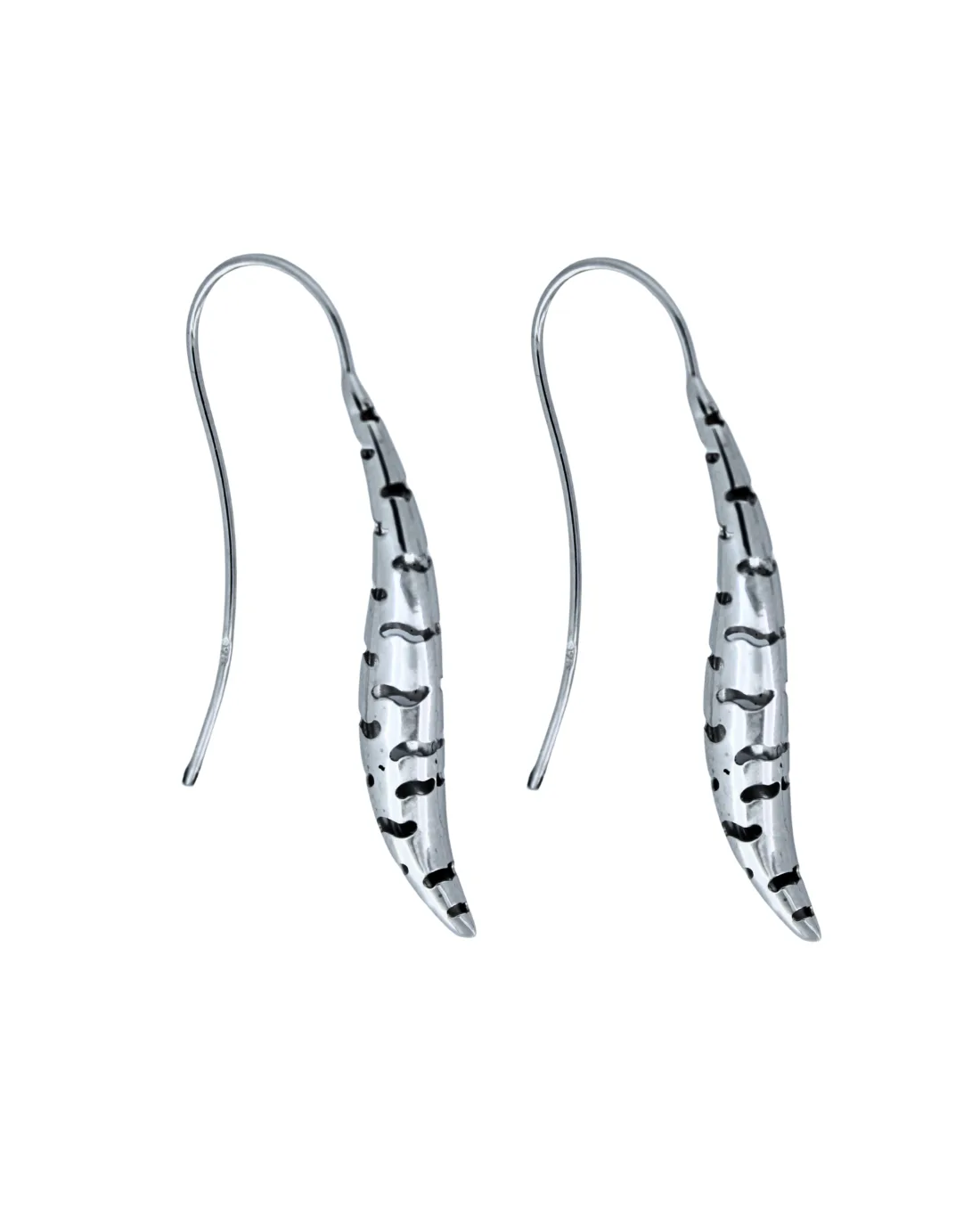 9CT W/G FOXTAIL EARRINGS