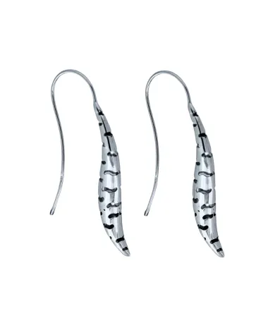 9CT W/G FOXTAIL EARRINGS