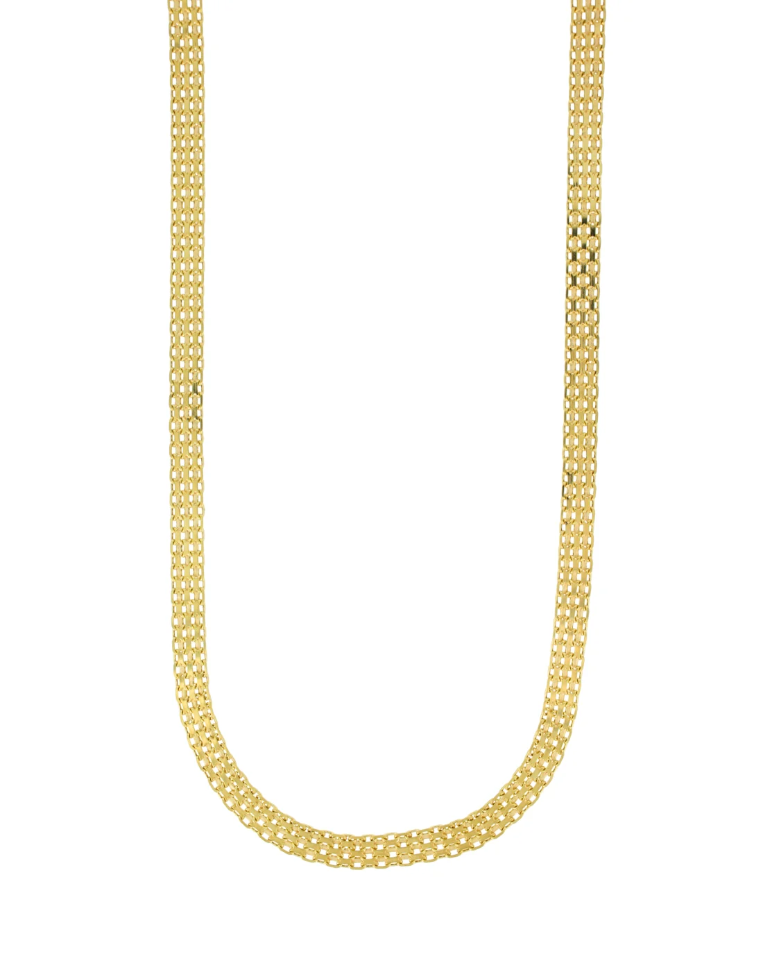 18CT Y/G BISMARK 6.00mm/50cm
