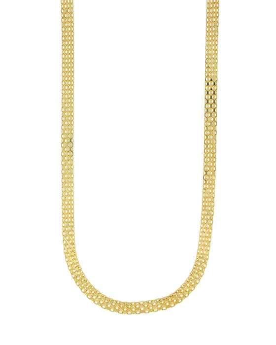 18CT Y/G BISMARK 6.00mm/50cm