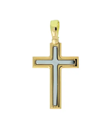 18CT T/T CROSS 21mm x 14mm